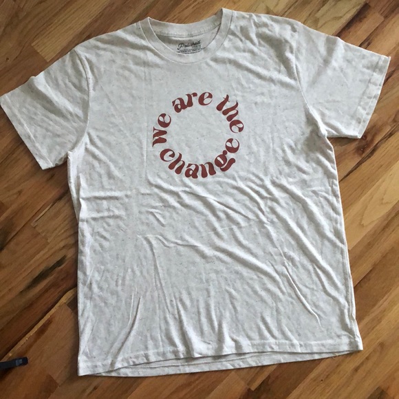 We Are The Change Graphic T-Shirt Polished Prints Screen Print Tee XL - Picture 3 of 6